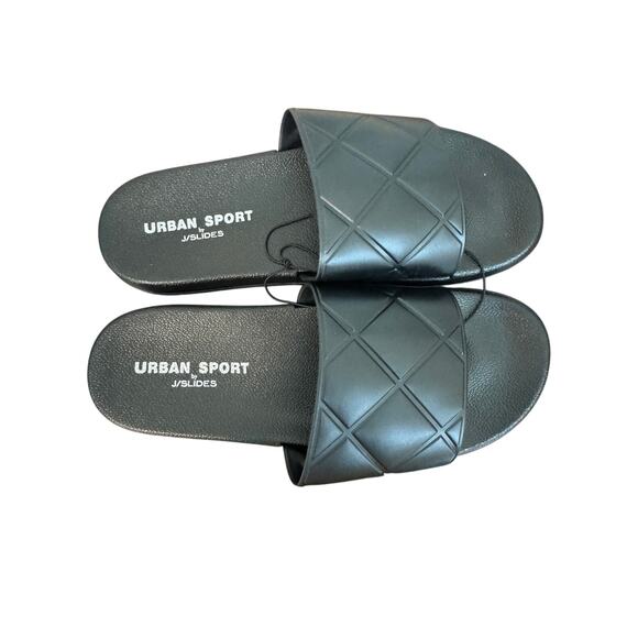 NEW J SLides by Urban Sport Fabio Black Slide On Sandals Casual Womens Size 7 - Picture 5 of 5